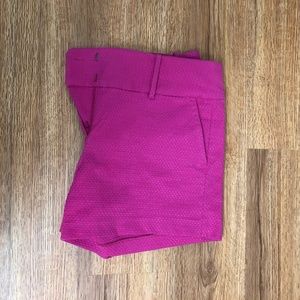 Ann Taylor Pink Textured Shorts